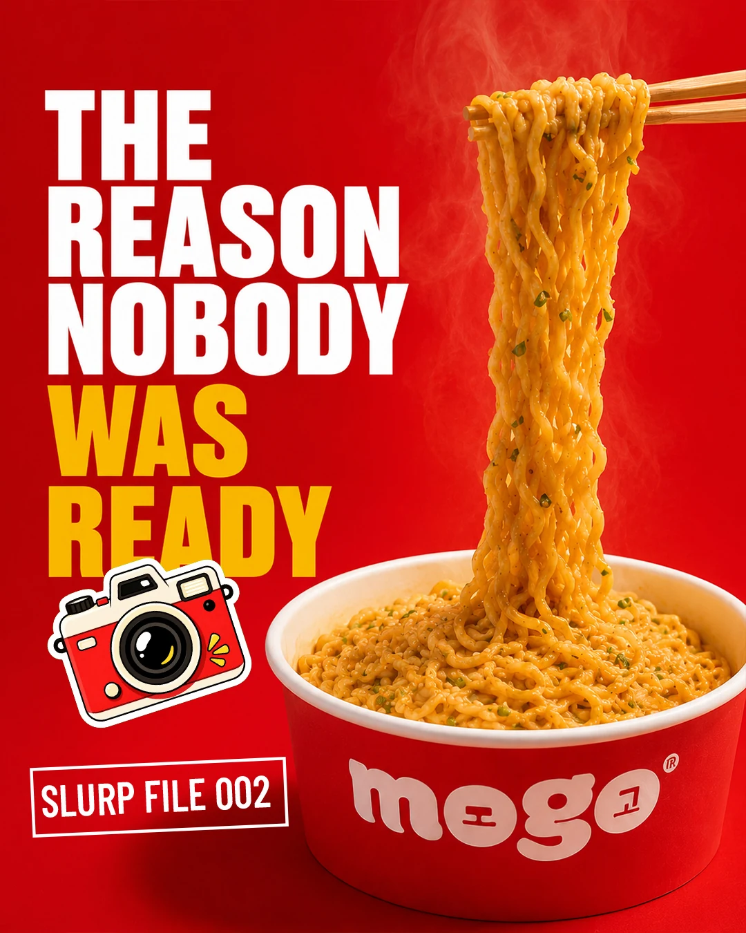 MOGO noodle product campaign post